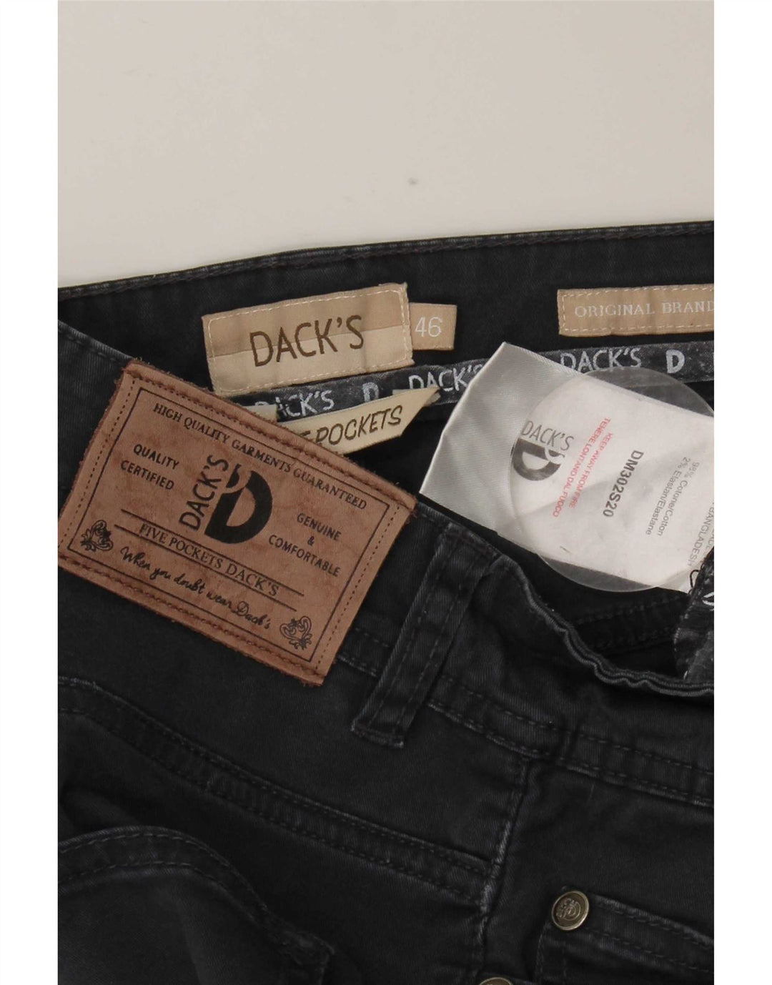 Ανδρικό τζιν Dack's Slim IT 46 Small W30 L31 Navy Blue Cotton