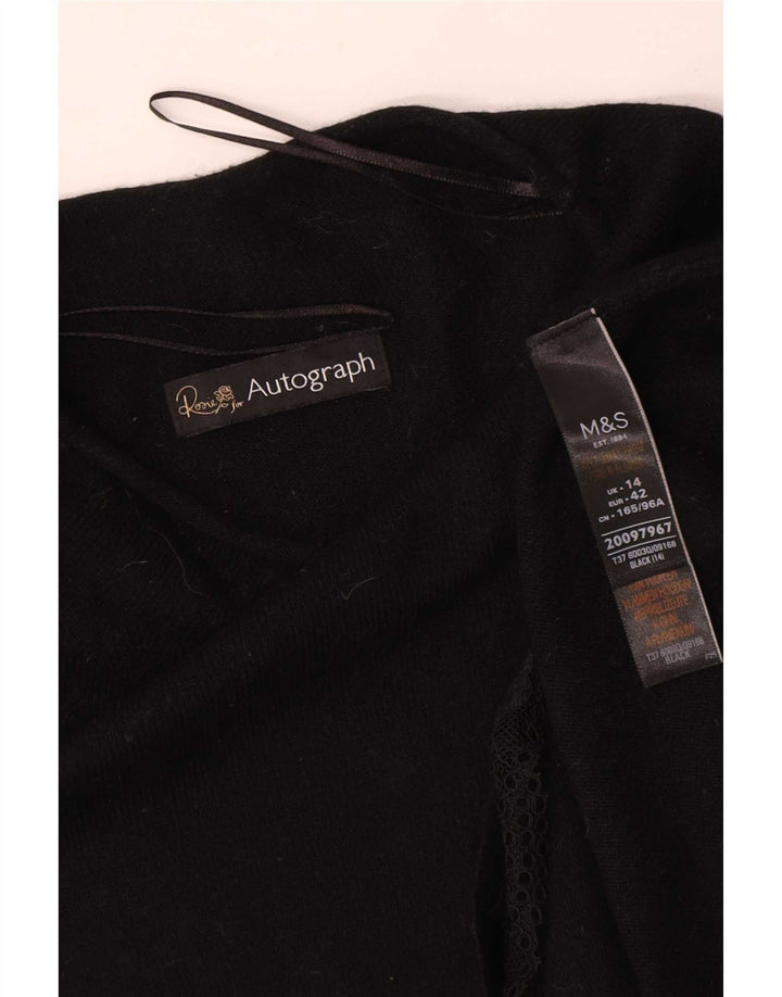Marks & Spencer Γυναικείο πουλόβερ με λαιμό χελώνα UK 14 μεγάλο μαύρο