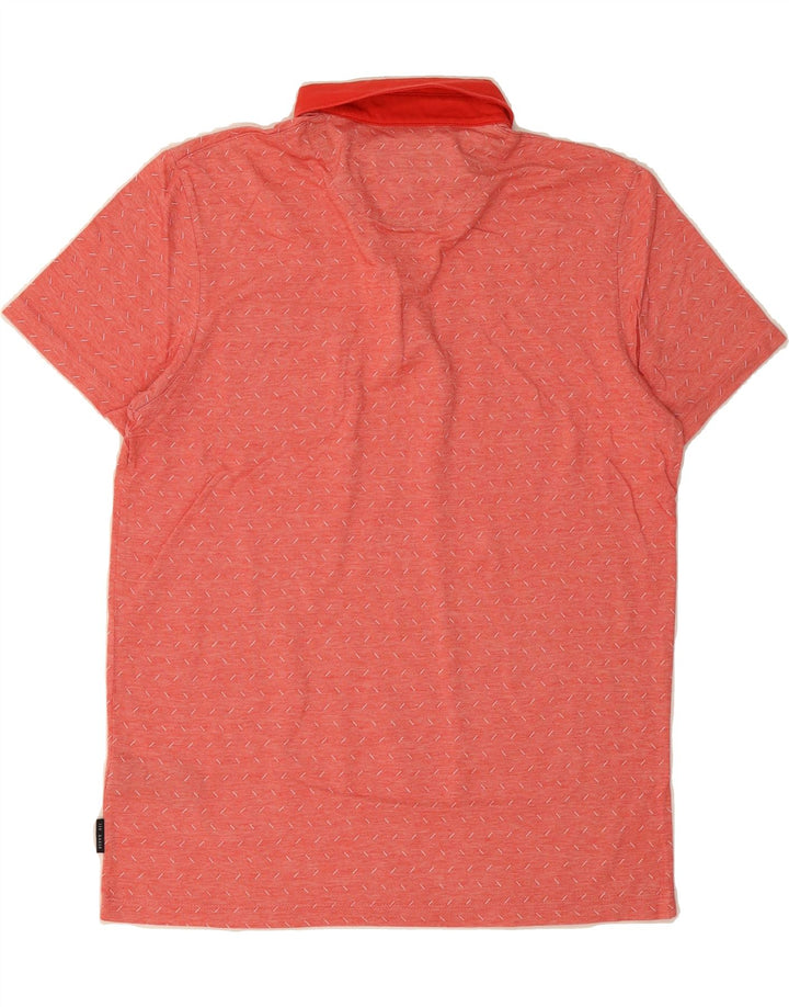 TED BAKER Mens Polo Shirt Size 3 Medium Red Flecked Cotton Vintage Ted Baker and Second-Hand Ted Baker from Messina Hembry 