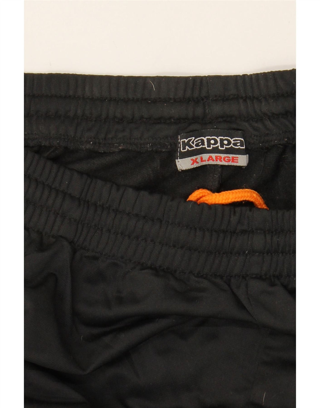 KAPPA Mens Graphic Tracksuit Trousers XL Black Polyester Vintage Kappa and Second-Hand Kappa from Messina Hembry 