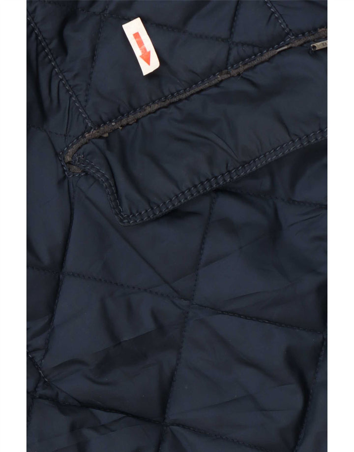 Zara Ανδρικό καπιτονέ μπουφάν UK 44 2XL Navy Blue Polyester