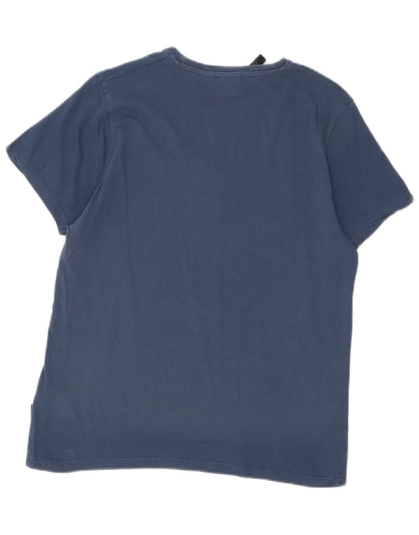 Γυναικείο γραφικό μπλουζάκι Liu Jo τοπ UK 10 Small Navy Blue από βαμβάκι