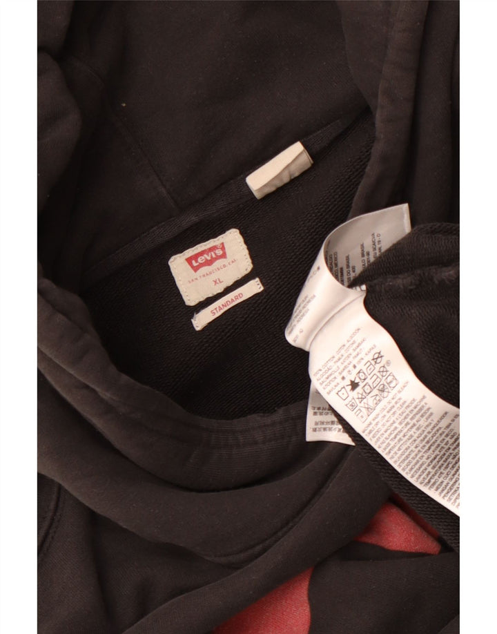 Ανδρικό Levi's Standard Graphic Hoodie Jumper XL Μαύρο βαμβακερό