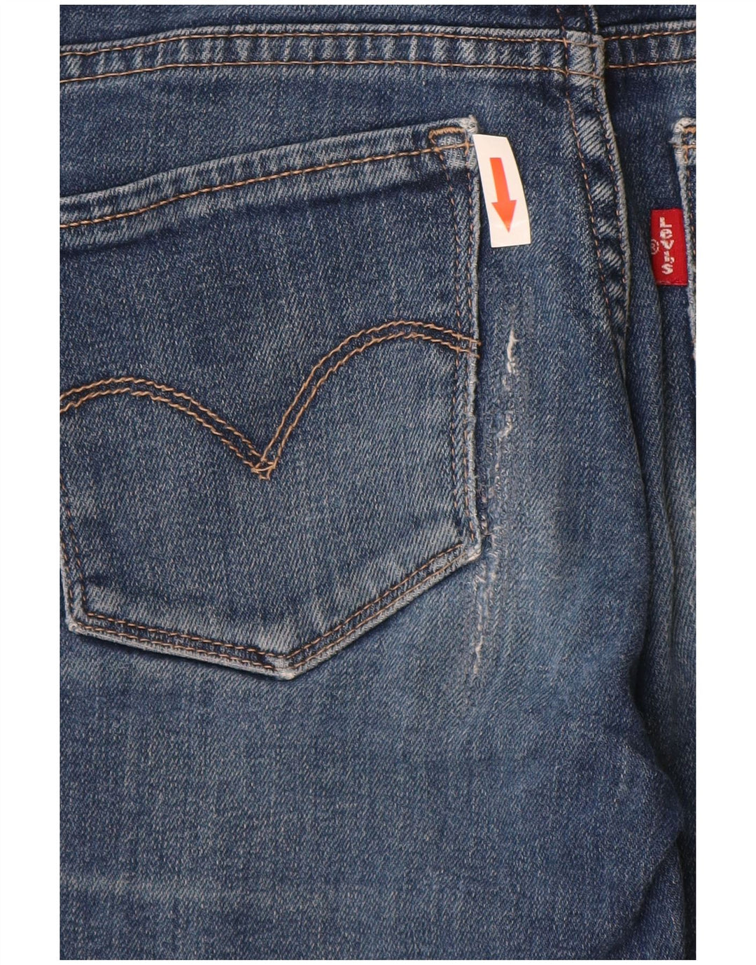 Levi's Womens 714 Straight Jeans Μέγεθος 23 W23 L28 Μπλε βαμβακερό