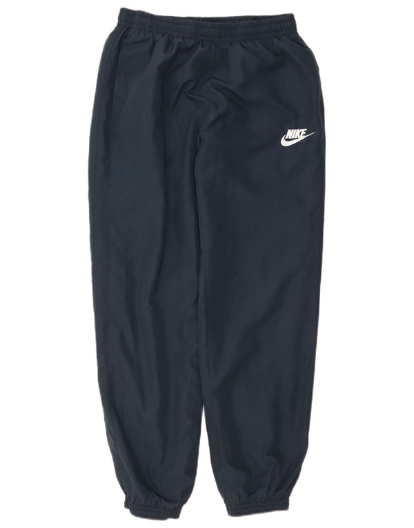 Nike Mens Tracksuit Trousers Joggers Large Navy Blue Polyester