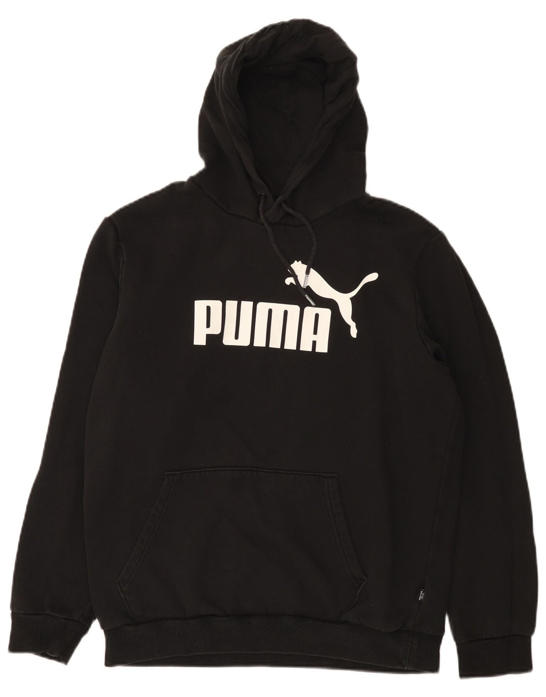 Ανδρικό γραφικό κουκούλα Puma, μεσαίο μαύρο βαμβακερό