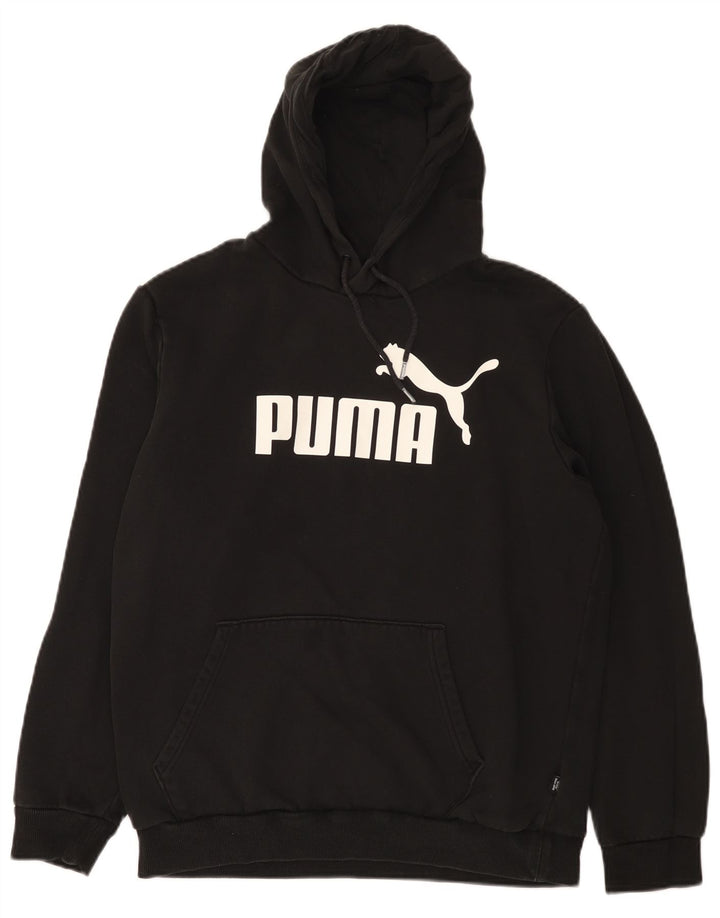 Ανδρικό γραφικό κουκούλα Puma, μεσαίο μαύρο βαμβακερό