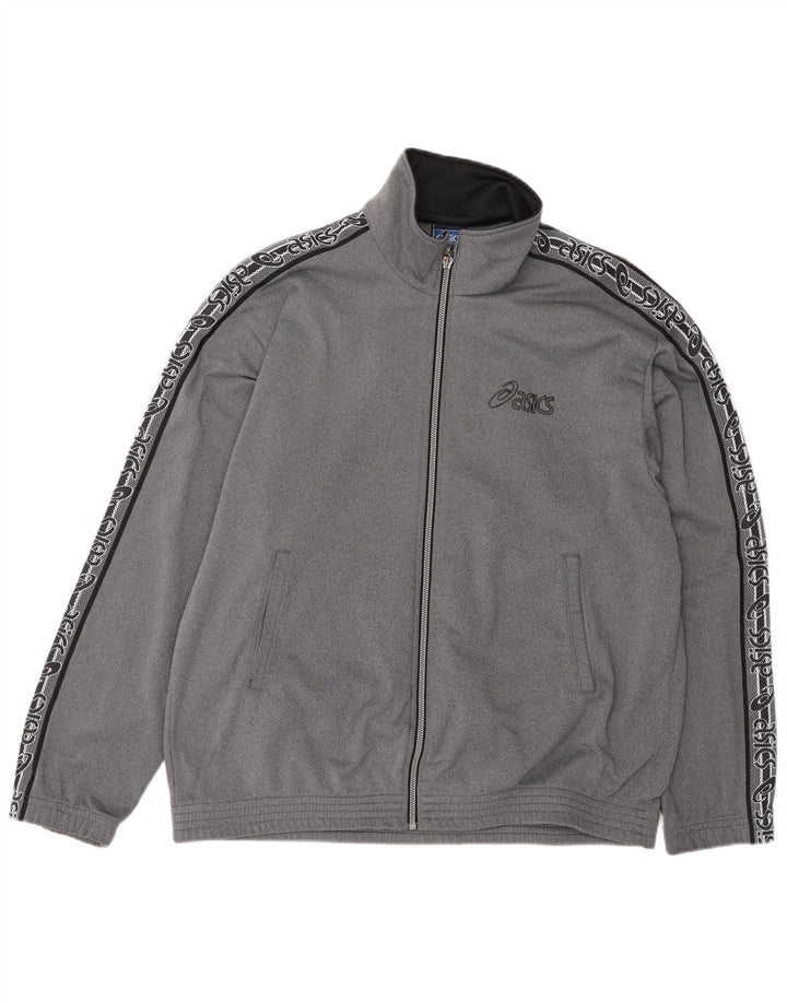 Ανδρική αθλητική φόρμα γραφικών Asics Top Jacket Medium Grey