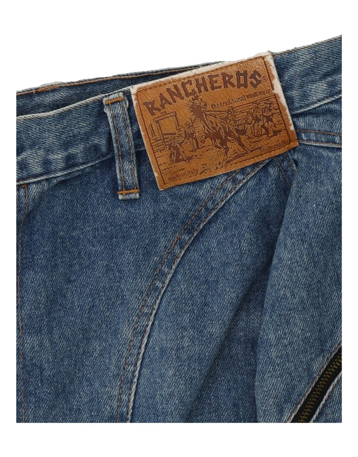 RANCHEROS Womens Denim Skirt W26 Small Blue Vintage Rancheros and Second-Hand Rancheros from Messina Hembry 
