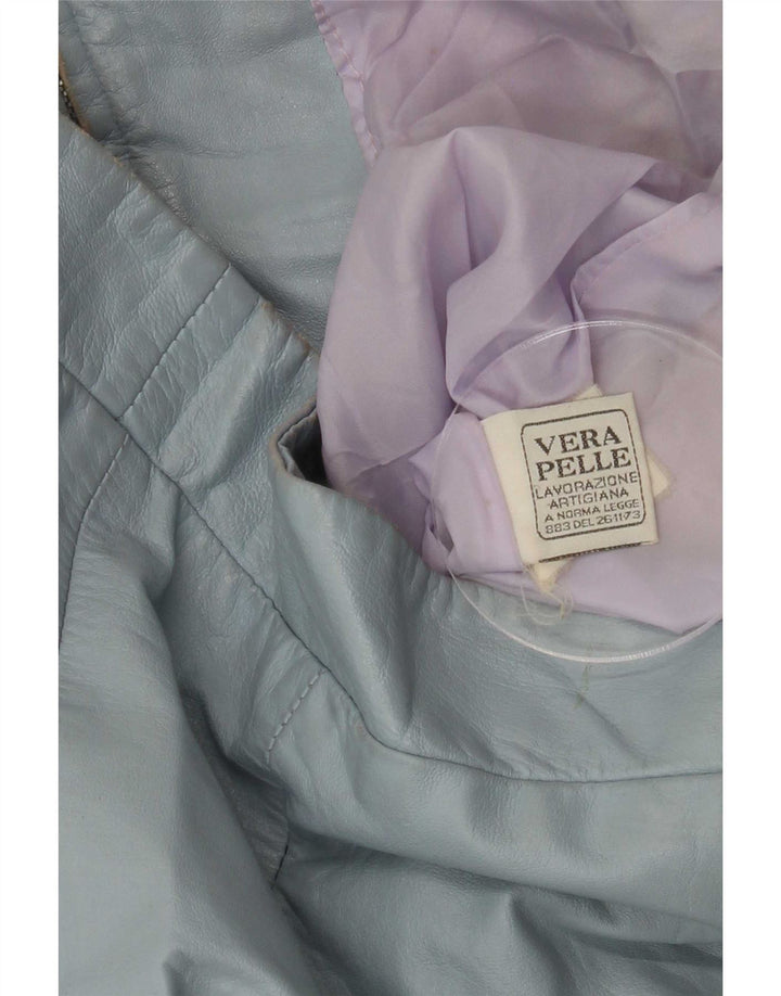 XETRA Γυναικείο Δερμάτινο Μπουφάν UK 10 Small Blue