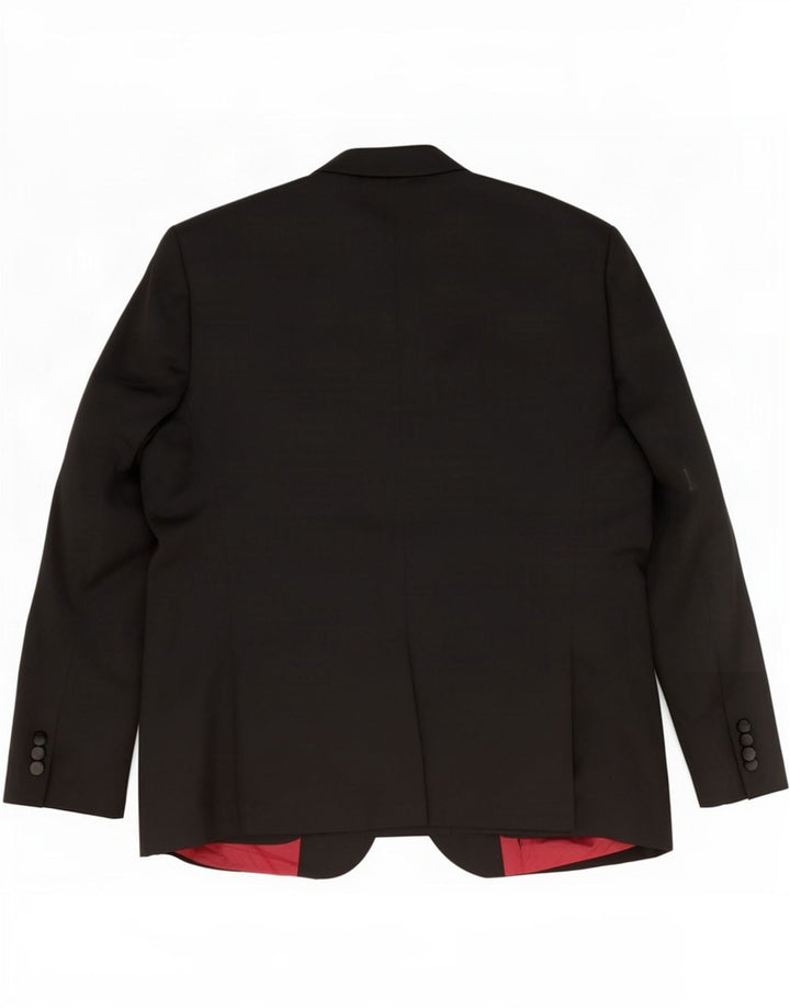 Marks & Spencer Ανδρικό μπουφάν blazer UK 48 2XL μαύρο πολυεστέρα
