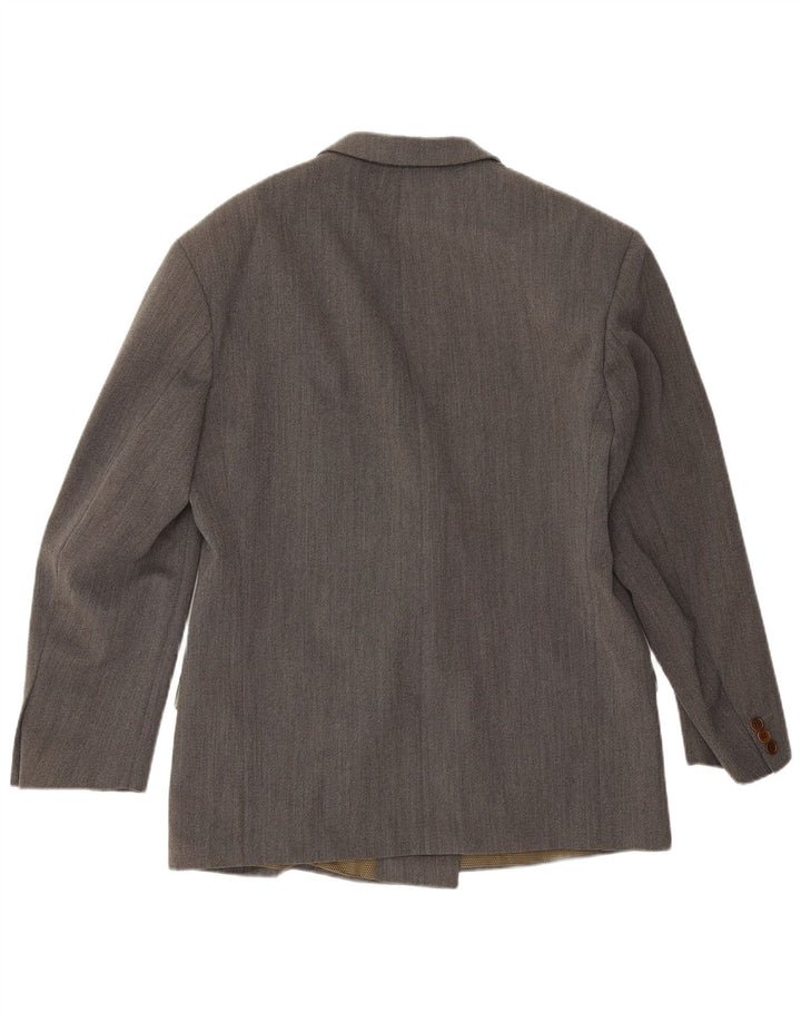 Vintage Ανδρικό Σακάκι Μπλέιζερ με Διπλό στήθος IT 50 Large Grey Wool