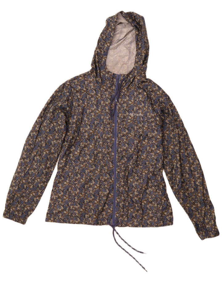 COLUMBIA Γυναικείο μπουφάν βροχής με κουκούλα UK 14 Medium πολύχρωμο Floral