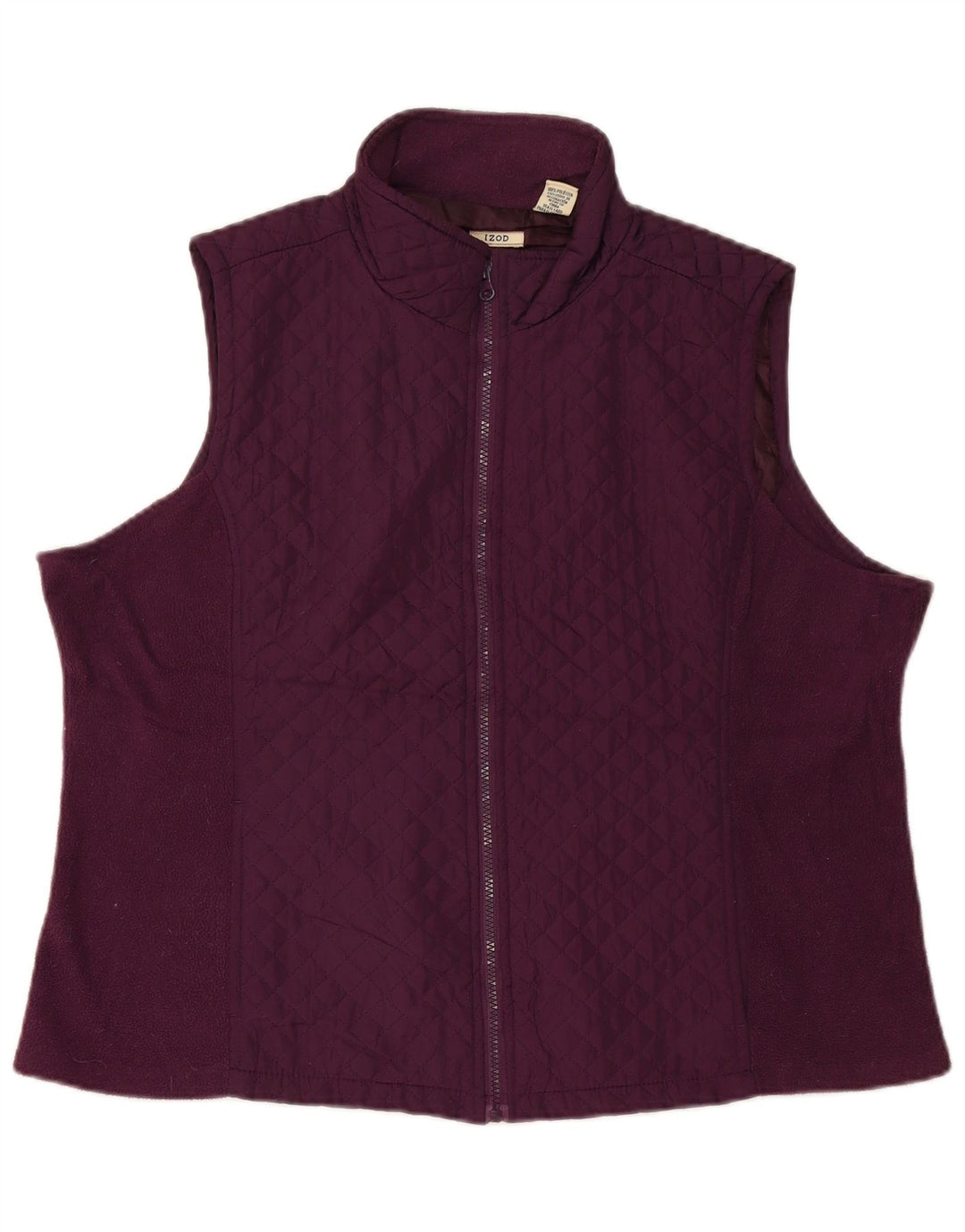 Izod Γυναικείο Καπιτονέ Gilet UK 20 2XL Maroon Polyester