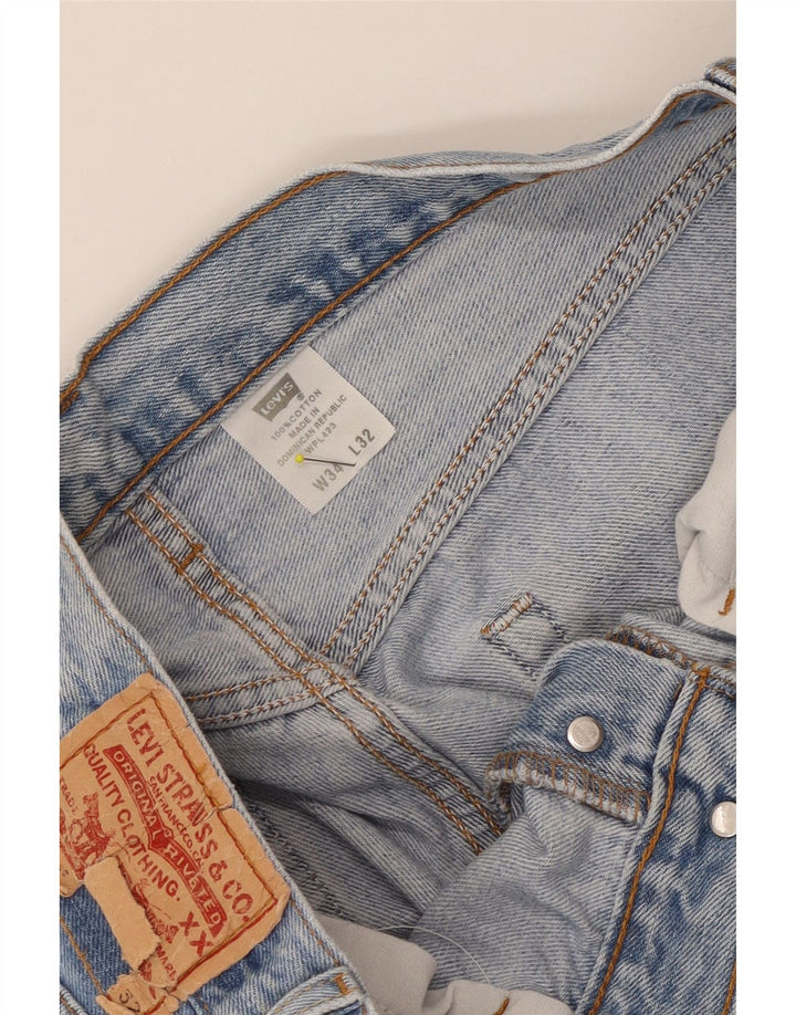 Ανδρικό τζιν Levi's Straight W34 L32 Μπλε βαμβακερό