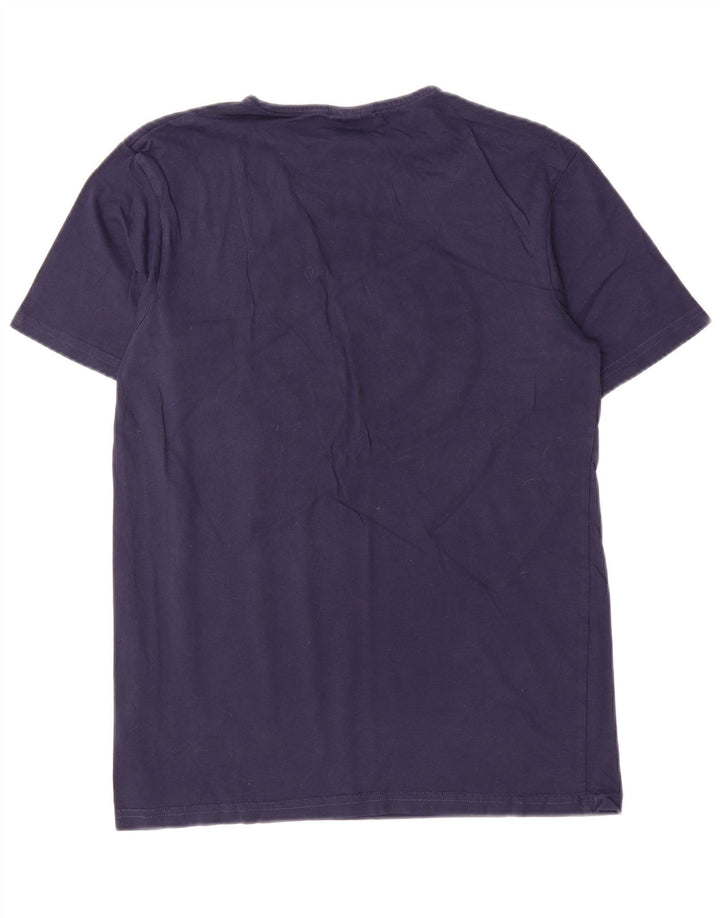 Ανδρικό T-Shirt κανονικό γραφικό Ellesse Μπλουζάκι Μικρό Navy Blue από βαμβάκι