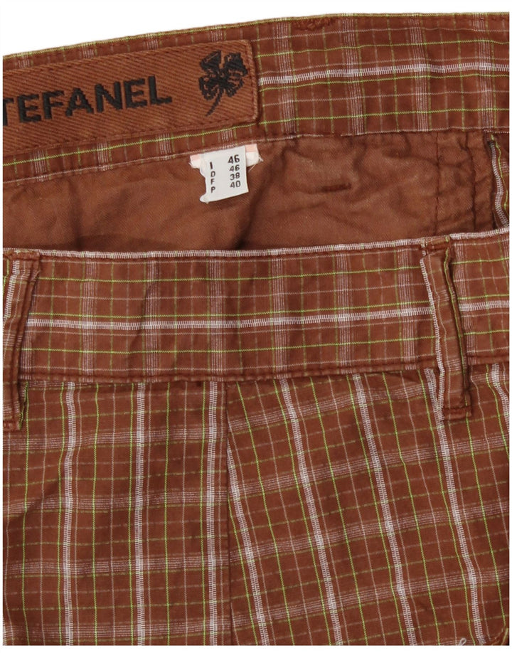 Stefanel Ανδρικό σορτς Cargo IT 46 Small W30 Brown Check