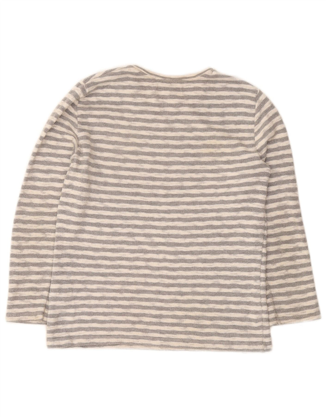 Zara Boys Graphic Top Μακρυμάνικο 9-10 ετών Γκρι Ριγέ Βαμβακερό