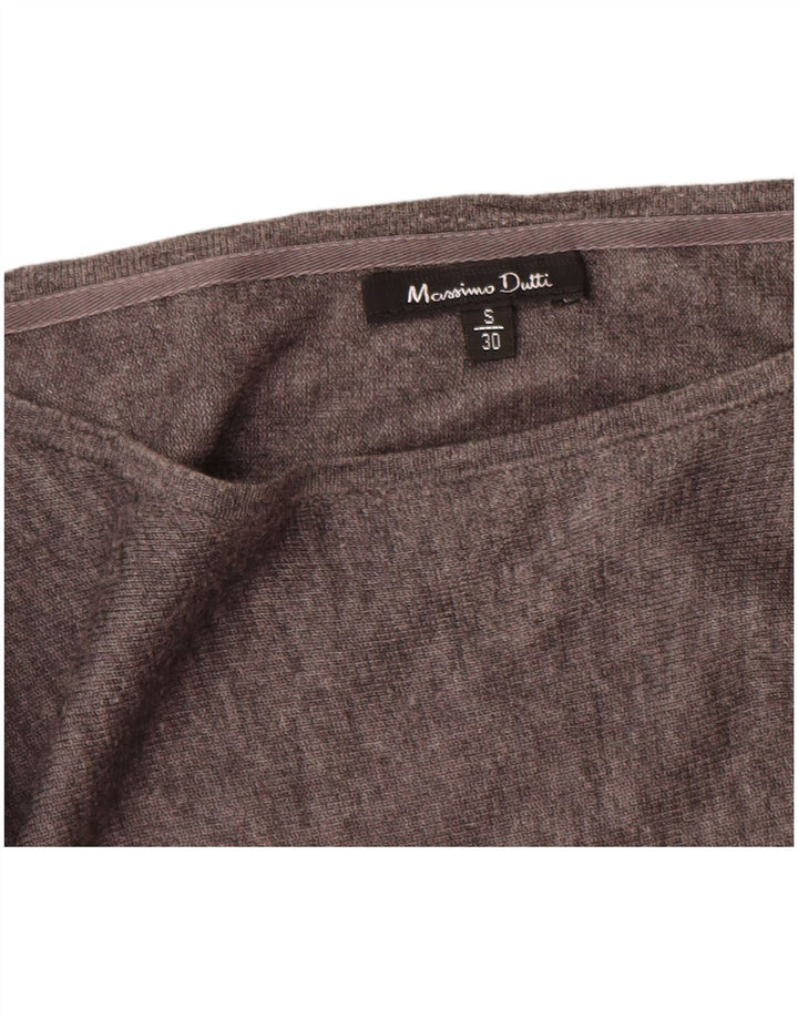 Massimo Dutti Γυναικείο Jumper Φόρεμα UK 10 Small Grey Wool