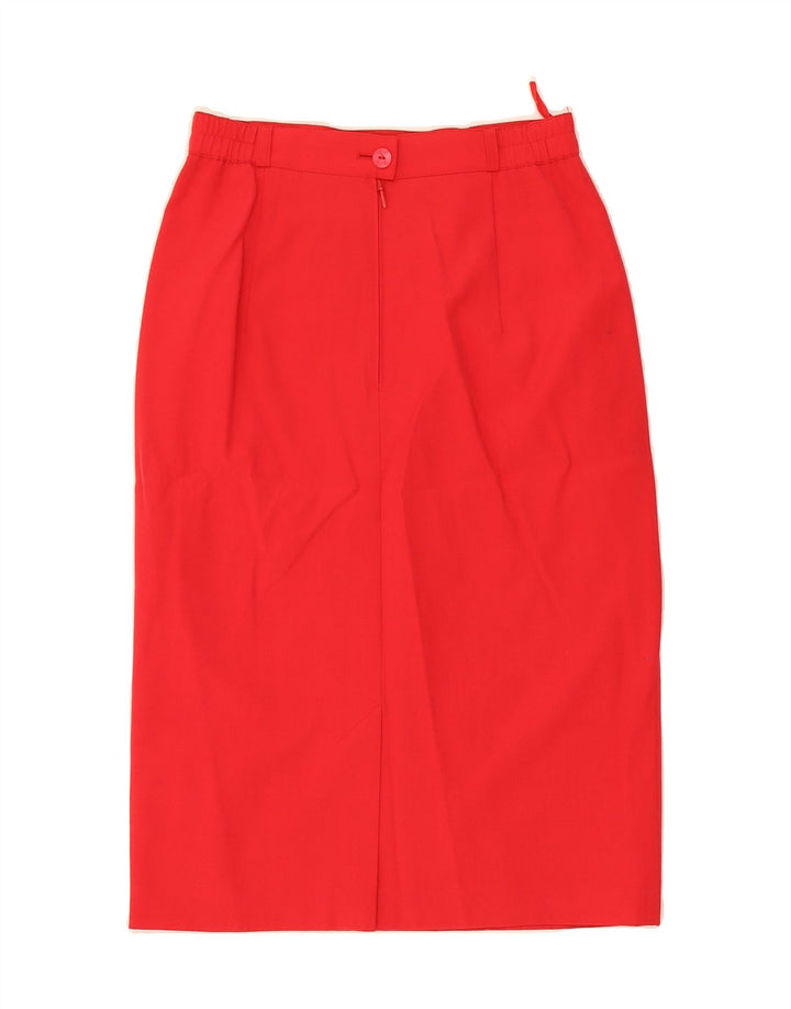 YARELL Womens Midi Pencil Skirt UK 12 Medium W28  Red Vintage Yarell and Second-Hand Yarell from Messina Hembry 