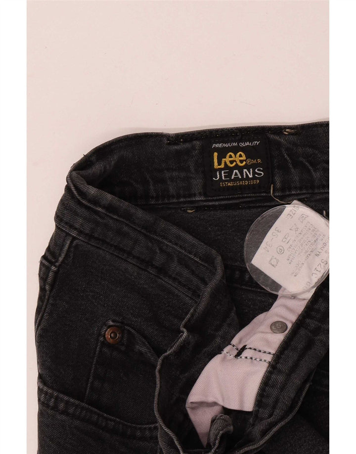 Lee Mens Brooklyn Straight Jeans W36 L30 Γκρι βαμβακερό