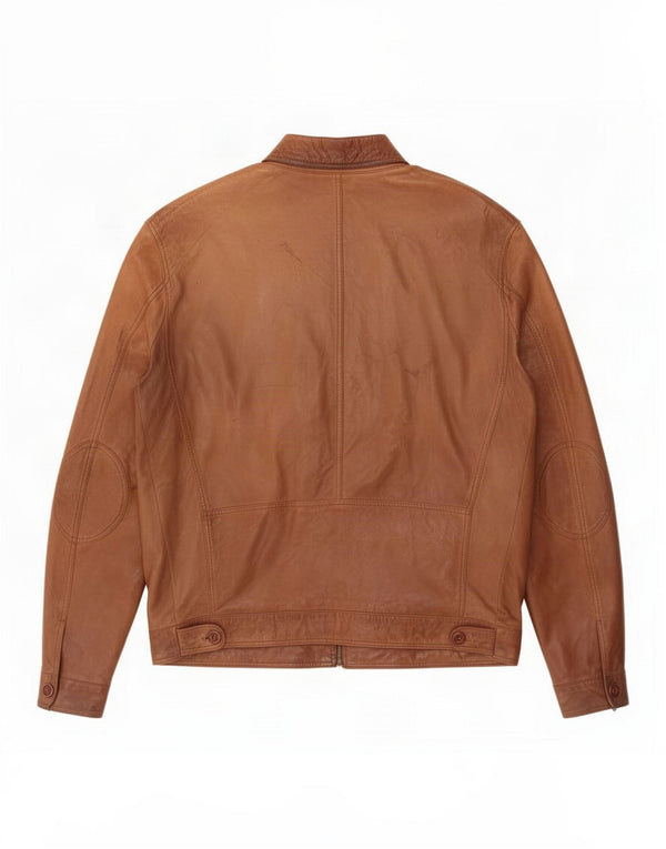 Conbipel Mens Leather Jacket IT 54 XL Brown