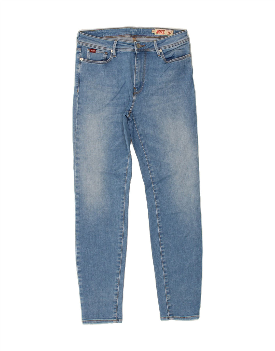RIFLE Womens Slim Jeans W28 L27 Blue Vintage Rifle and Second-Hand Rifle from Messina Hembry 