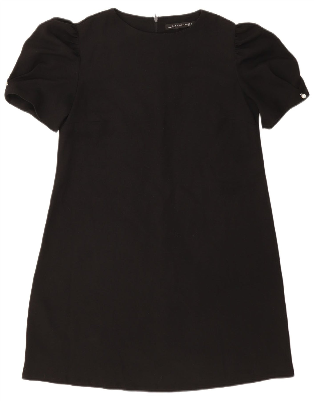 Zara Γυναικείο φόρεμα A-Line UK 12 Medium Μαύρο Πολυεστέρας