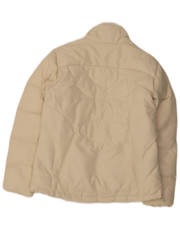 Adidas Γυναικείο μπουφάν UK 16 Large Off White Πολυεστέρας