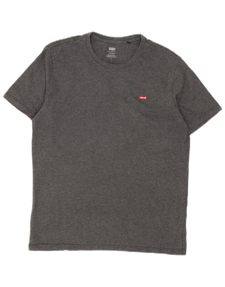 Ανδρικό μπλουζάκι Levi's Standard Top Μεσαίο γκρι βαμβακερό