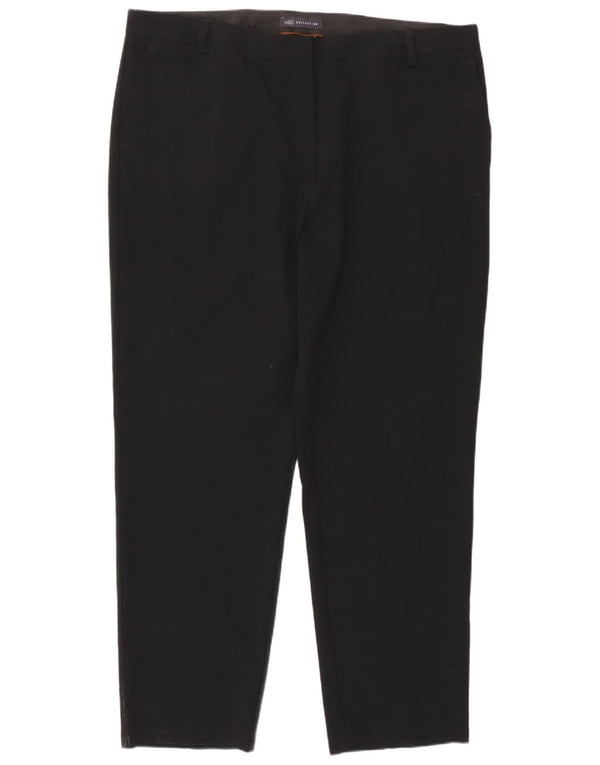 Marks & Spencer Γυναικείο ίσιο παντελόνι UK 20 2XL W40 L30 Μαύρο