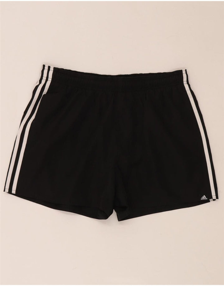 Γυναικείο αθλητικό σορτς ADIDAS UK 14 μεγάλο μαύρο πολυεστέρα