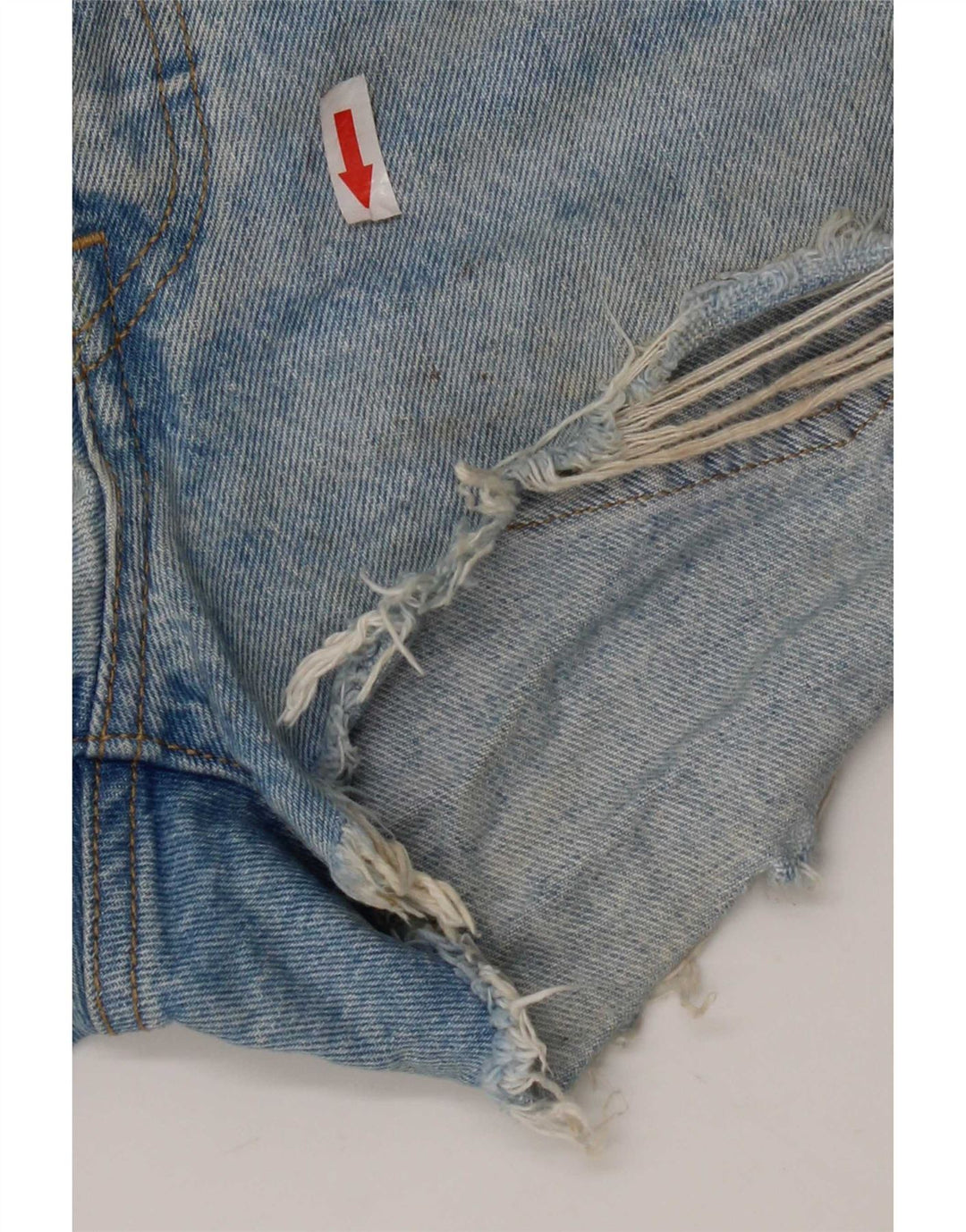 Levi's Womens 501 Distressed τζιν σορτς W26 μικρό μπλε βαμβακερό