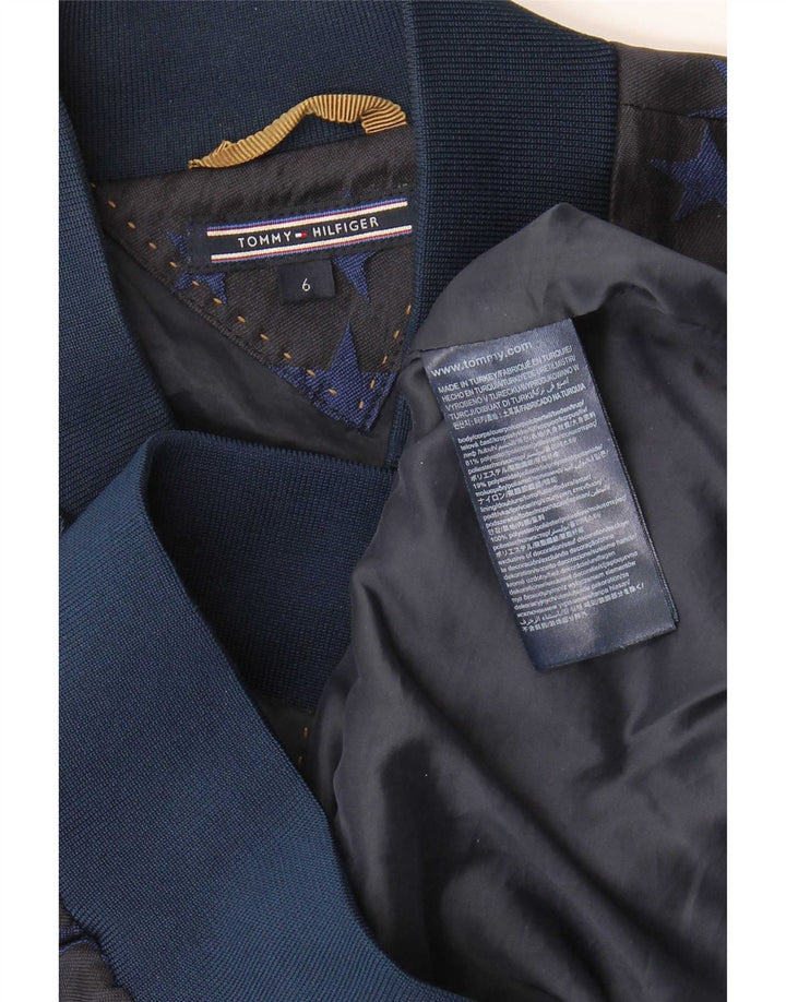 Tommy Hilfiger Γυναικείο Bomber Jacket US 6 Medium Navy Blue Geometric