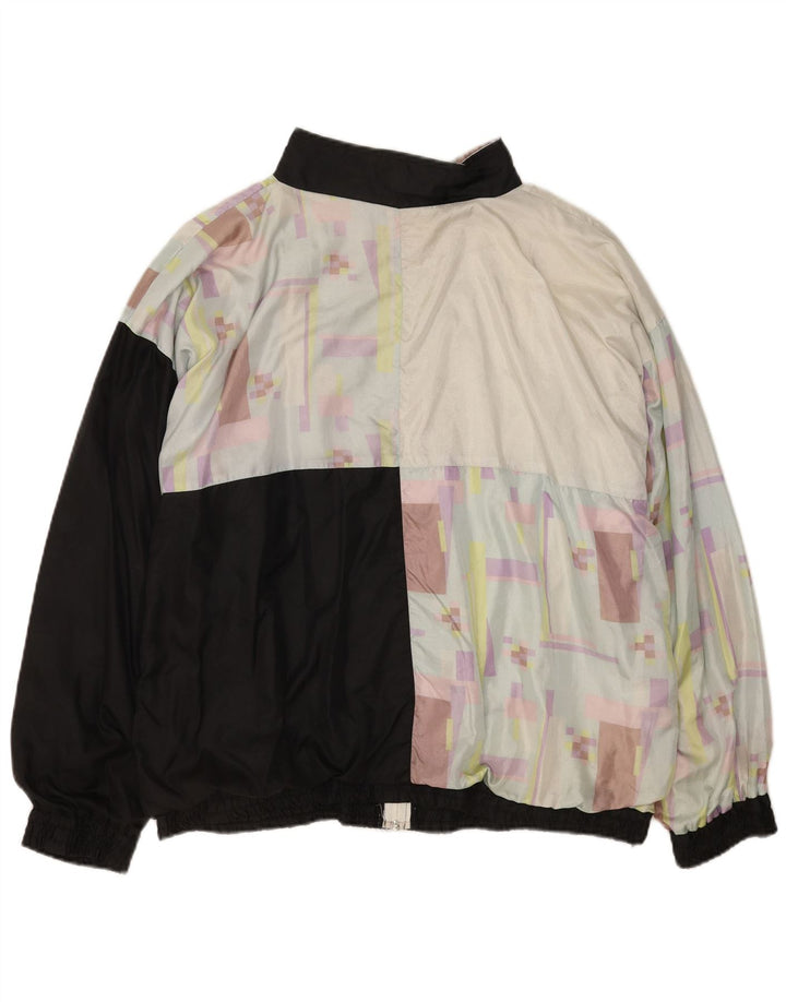 Vintage ανδρική αθλητική φόρμα Top Jacket Μεγάλο Μαύρο Γεωμετρικό