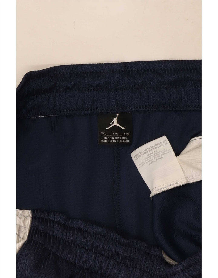 Ανδρικό αθλητικό σορτς Jordan 2XL Navy Blue Colorblock Πολυεστέρας