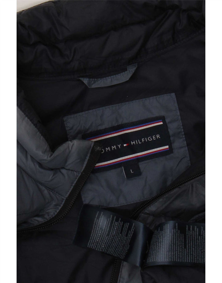 Tommy Hilfiger Ανδρικό μπουφάν UK 40 Large Navy Blue Polyamide