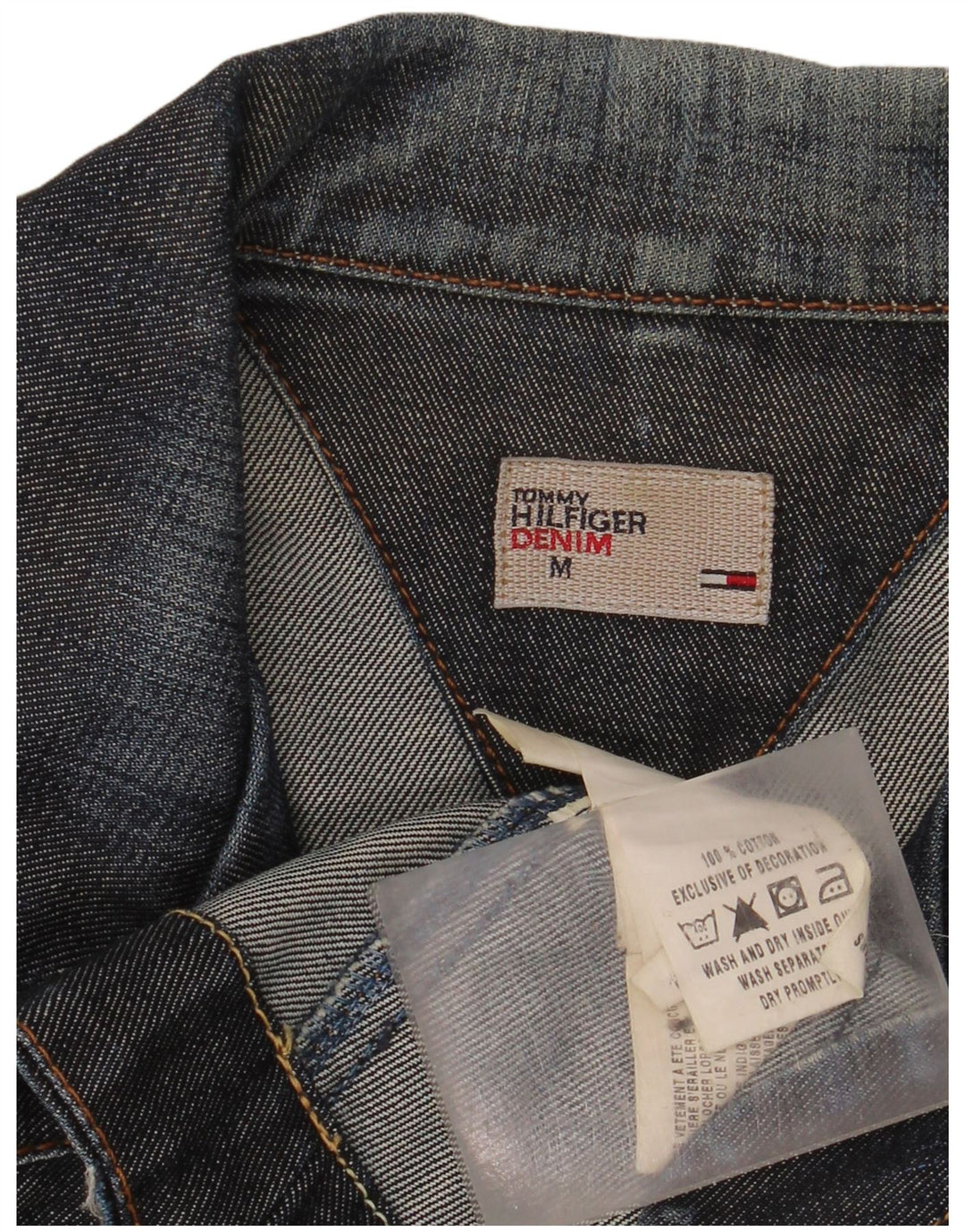 Tommy Hilfiger γυναικείο τζιν μπλέιζερ με 3 κουμπιά μπουφάν UK 12 μεσαίου μπλε ναυτικό