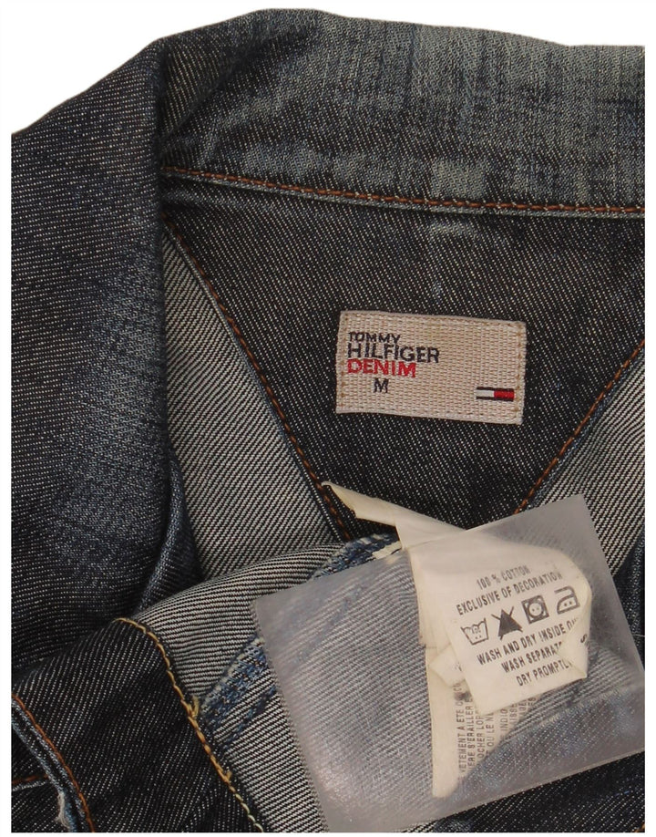 Tommy Hilfiger γυναικείο τζιν μπλέιζερ με 3 κουμπιά μπουφάν UK 12 μεσαίου μπλε ναυτικό