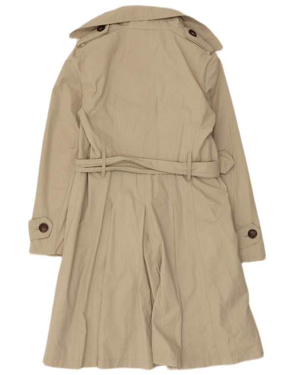 Zara Γυναικεία καμπαρντίνα με διπλό στήθος UK 14 Large Beige Polyester