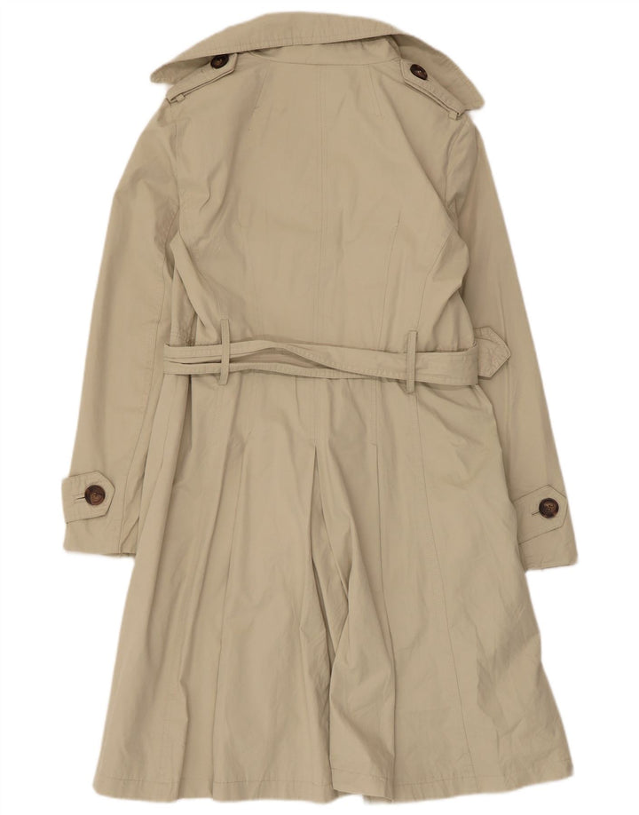 Zara Γυναικεία καμπαρντίνα με διπλό στήθος UK 14 Large Beige Polyester