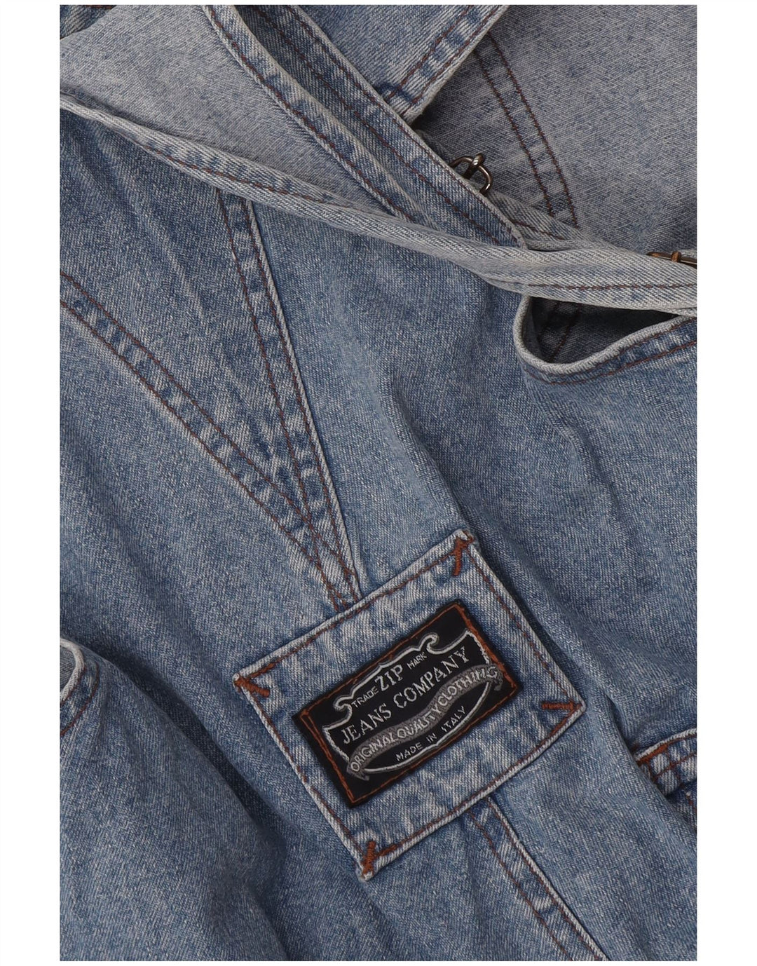 Zip Womens Cargo Dungarees Jeans W36 L29 Blue