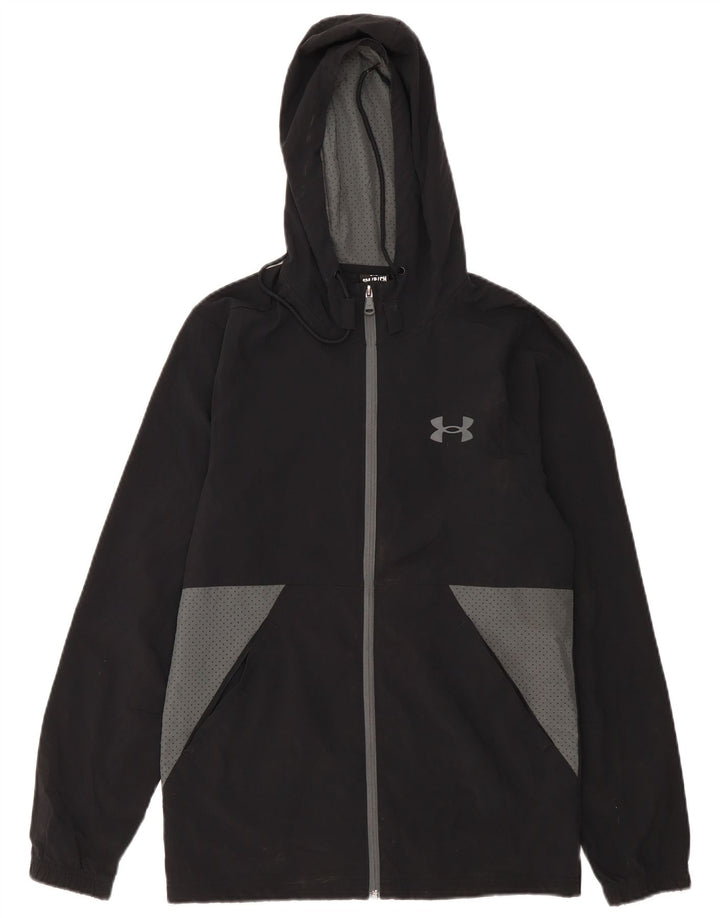 Ανδρικό μπουφάν βροχής με κουκούλα Under Armour UK 36 Small Black Colourblock