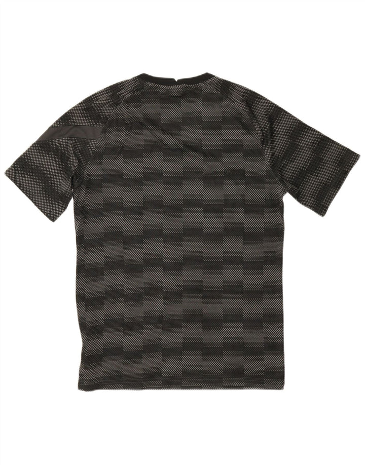 Ανδρικό μπλουζάκι Nike Dri Fit Τοπ μεσαίου μαύρου γεωμετρικού πολυεστέρα