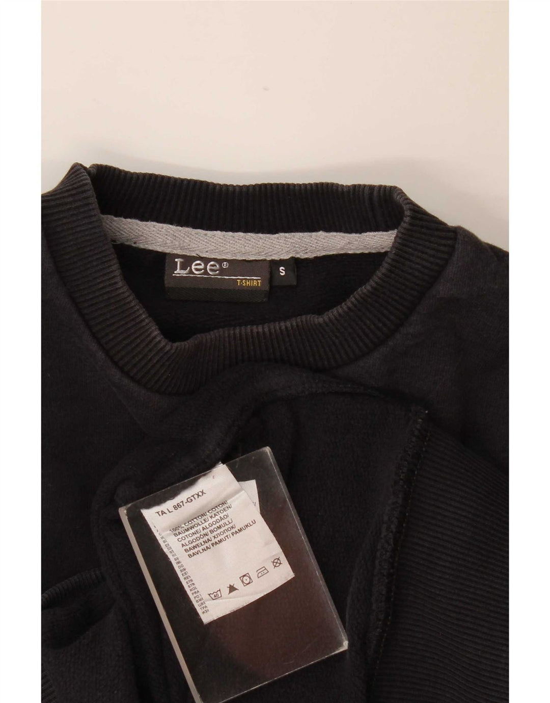 Ανδρικό γραφικό φούτερ Lee Jumper Μικρό μαύρο βαμβακερό