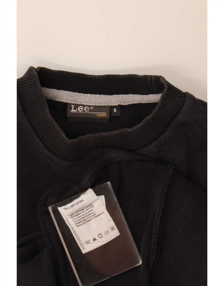 Ανδρικό γραφικό φούτερ Lee Jumper Μικρό μαύρο βαμβακερό