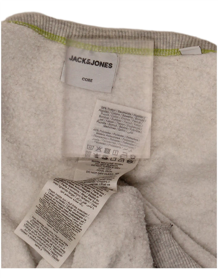 Jack & Jones Ανδρικό φούτερ Jumper μεγάλο γκρι βαμβακερό