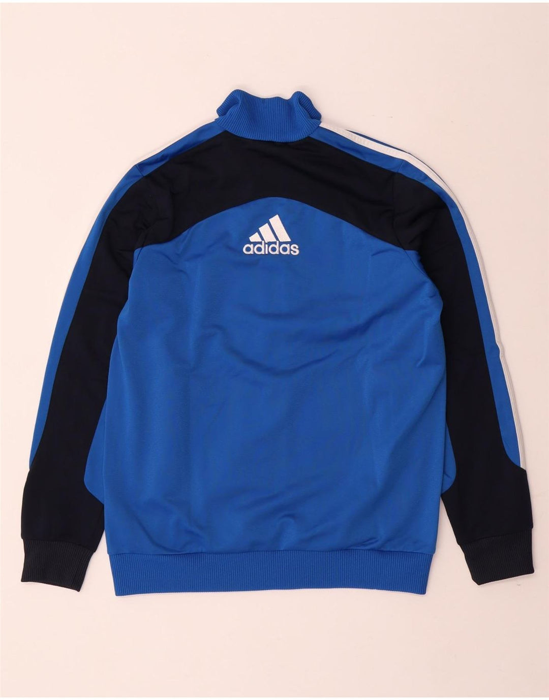 Γραφική φόρμα ADIDAS Boys Top Jacket 13-14 Years Blue Colourblock