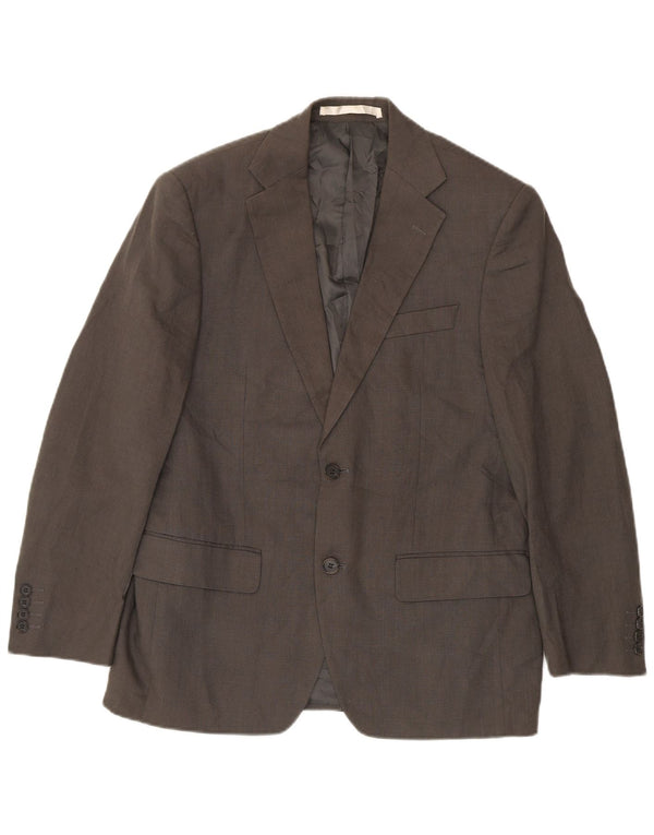 Marks & Spencer Ανδρικό σακάκι Blazer με 2 κουμπιά UK 38 Μεσαίο πράσινο λινό