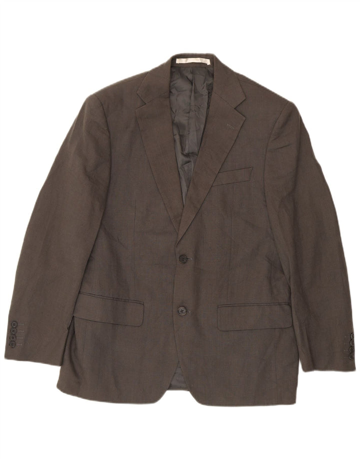 Marks & Spencer Ανδρικό σακάκι Blazer με 2 κουμπιά UK 38 Μεσαίο πράσινο λινό